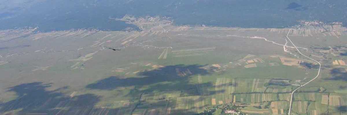 Flugwegposition um 13:40:24: Aufgenommen in der Nähe von Bosansko Grahovo, Bosnien und Herzegowina in 2713 Meter